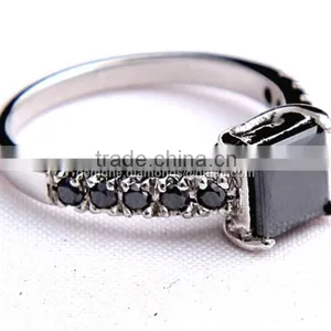 Black Moissanite Rings Wholesaler In India thumbnail-1