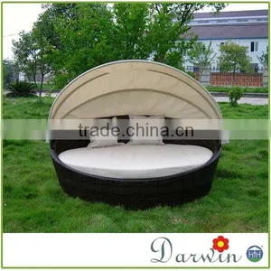 Waterproof PE Wicker Rattan Cheap Outdoor Patio Daybed thumbnail-1