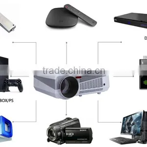 1280*800RGB High Denifirtion Led Android Wifi Smart Projector LED86+ AV/HDMI/VGA/USB/SD/TV thumbnail-5
