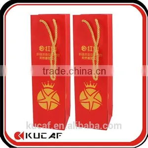 High Quality Custom Wine Packaging Bags, Coated Paper Gift Bag thumbnail-1