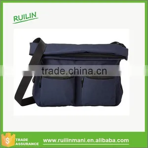 New Leisure Fresh Leaked Memorandum 15" Laptop Messenger Satchel Midnight Blue Shoulder Bag With Two Front Exterior Zip Pockets thumbnail-1