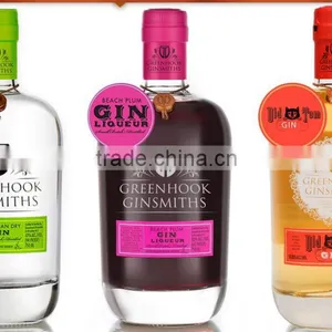 Custom Gin Liqeur Bottle Neck Tag, Liquor Bottle Tag, Gin Metal Tag thumbnail-1