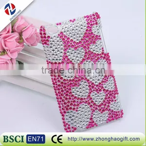 2016 New Crystal Love Heart Diamond Mobile Phone Sticker thumbnail-1