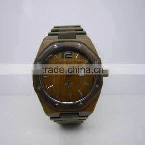 100% Natural Wood Watch Red Sandal Wood Unisex Style Japan Movement Water Proof Natural Wood Watch thumbnail-5
