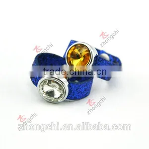 DIY Slide Charms Ring, Wholesale Large Stone Ring for Young Girls thumbnail-2