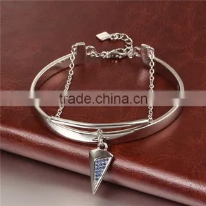 925 Sterling Silver Cuff Style Latest Design Daily Wear Bangle PB003 thumbnail-3