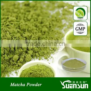 100% Water Soluble Pure Gmp Factory Matcha Tea Powder thumbnail-1
