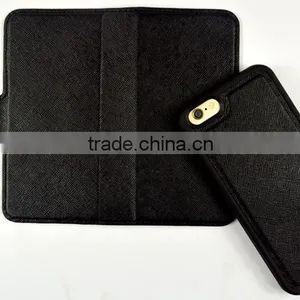 Magnetic Detachable PU Leather Phone Diary Case For IPhone 7 Plus thumbnail-1