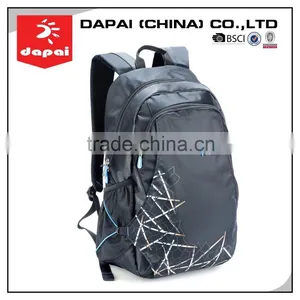 Custom Hiking Backpack Bag Fashionable Black Leisure City Backpack thumbnail-1