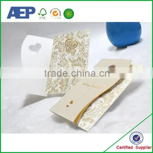 Customized Cheap Wholesale Heart Shaped Wedding Invitation Card thumbnail-1