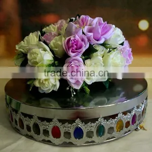 Wedding Cake Stand With Colorful Bead for Wedding Decoration thumbnail-2