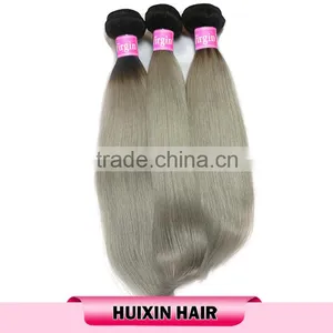 Fashion 2016 Grey Brazilian Hair Virgin Remy Grey Human Hair thumbnail-1