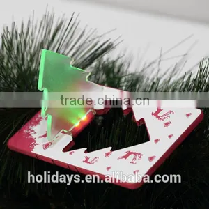 New Arrived Portable Pocket Christmas Tree LED Card Light Lamp thumbnail-4