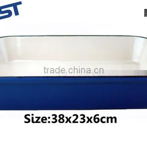 Rectangular Enamelled Cast Iron Roaster Pans FRS-728 thumbnail-1
