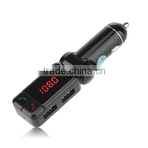 BC06 Wireless In-Car Bluetooth MP3 FM Transmitter With Charging Hands-Free thumbnail-1