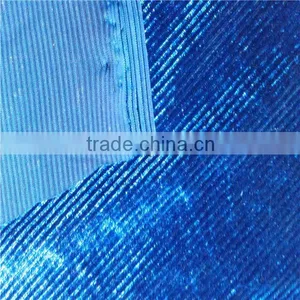 Polyester Strip Spandex Korean Velvet for Garments Fabric thumbnail-1