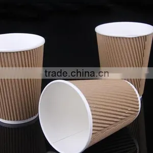 2016 New Design With 12oz Ripple Wall Paper Coffee Cups for Hot Drink From China thumbnail-4