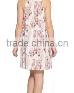 Sleeveless Ladies House Dress Digital Printed House Dress thumbnail-3