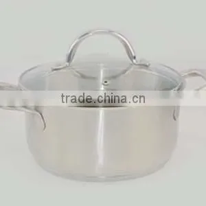 Ready Made Kitchen Cabinets 7pcs Stainless Steel Non-stick Cookware Set Clear Glass Lid Saucepan/casserole/non-stick Frypan thumbnail-5