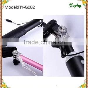 2015 New High-quality Aluminium Alloy Extendable Hand Held Foldable Selfie Stick/Monopod Selfie Stick/Cable Selfie Stick thumbnail-3