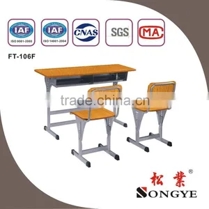 (Furniture)HOT SALE! ADJUSTABLE SCHOOL DESK AND SCHOOL CHAIR,SCHOOL FURNITURE, SCHOOL TABLE thumbnail-1