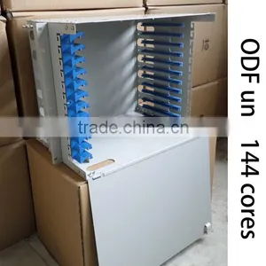 China Supplier Fiber Optic Equiment 19 Inch Rack Mounted ODF Unit Box 144 Core thumbnail-3