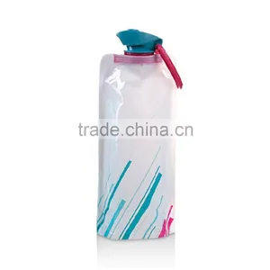 PE Folding Foldable Sport Water Bottle Water Bag for Travelling thumbnail-3