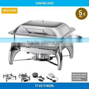 Chafing Dish Price - 5.5 L, Glass Cover, Mechanical Hinge, TT-CD-Y1032BL thumbnail-1