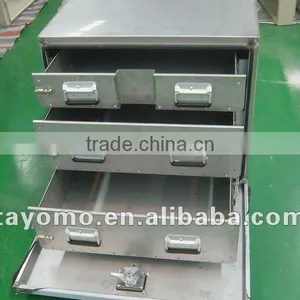 Stainless Steel Tool Box With 3 Drawers thumbnail-1