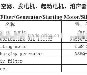 Supply Changchai 495 4L68 Generator Starter Filter Diesel Engine Parts thumbnail-2