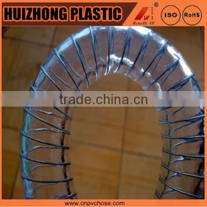 CLEAR WHITE NON-TOXIC STEEL SPIRAL CLEAR PVC DELIVERY HOSE thumbnail-2