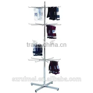 Fashionable and Practical Metal Rotating Socks Display Rack thumbnail-1