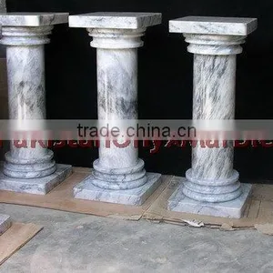 NATURAL STONE BADAL GRAY MARBLE PEDESTALS thumbnail-5