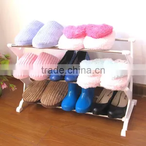 Multi-function Three Tier Stainless Steel Shoe Storage Rack thumbnail-2