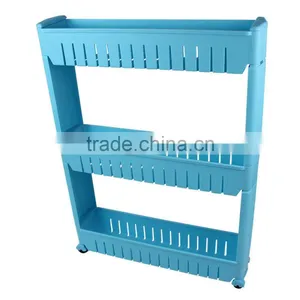 SLIDE OUT STORAGE TOWER 3 TIER ROLLING CASTOR ORGANISE KITCHEN TROLLEY ROOM RACK thumbnail-2