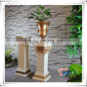 Wedding Decoration Square Pillar Design Column Church Flower Stand With Pots thumbnail-1