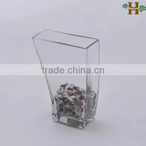 Clear Mini Glass Vases, Irregular Shape Glass Vases thumbnail-1