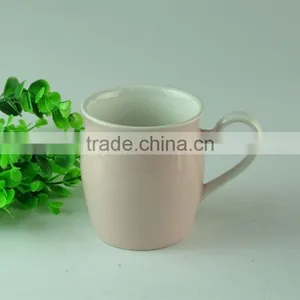 Stocked 350ml Colorful Glazed Ceramic Coffee Mug/cup With Special Handle Standard for Daily Use thumbnail-2