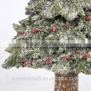 Artificial Christmas Adornment Resin Snowing Christmas Tree thumbnail-3