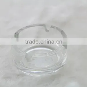 Ashtray, Clear Round Glass Ashtray, Glass Ashtray thumbnail-1