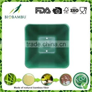 Welcome Environmental Diswasher Safe Bamboo Fiber Plant Flower Pot thumbnail-3