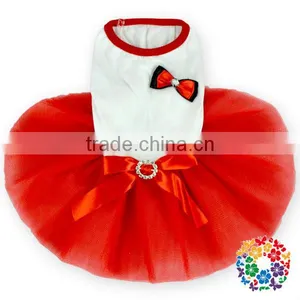 Hot Pink Bow Dog Tutu Dresses Dog Clothes Fine Designer Pet Products thumbnail-5