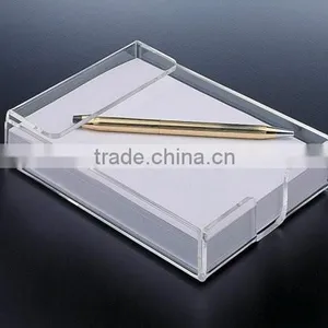Handmade Transparent Acrylic Memo Cube Holder thumbnail-3