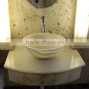 Red Marble & Granite Stone Bathroom Sink &Basin thumbnail-1