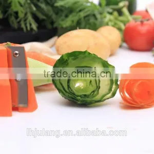 Tri-blade Plastic Spiral Vegetable Slicer/plastic Carrot Shredder, Cutter and Peeler thumbnail-3