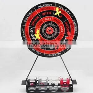 Dart Shot Glass Drinking Game Set With Mini Metal Stand thumbnail-2