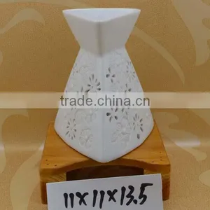 Hand Made Ceramic Fragrance Oil Burner With Tealight Candle thumbnail-1