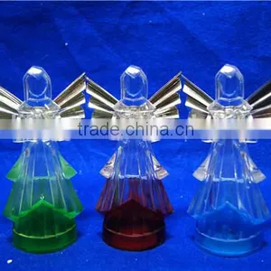 Acrylic Angel With LED Changing Color With Sliver Wing Angel thumbnail-1