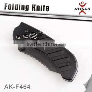 New Camping Pocket Knife Black Coating Blade Aluminum Oxide Handle Tactical Hunting Folding Knives thumbnail-2
