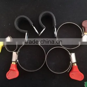 American Style Double Bolt Butterfly Hose Clamps 1/2" Wide thumbnail-1